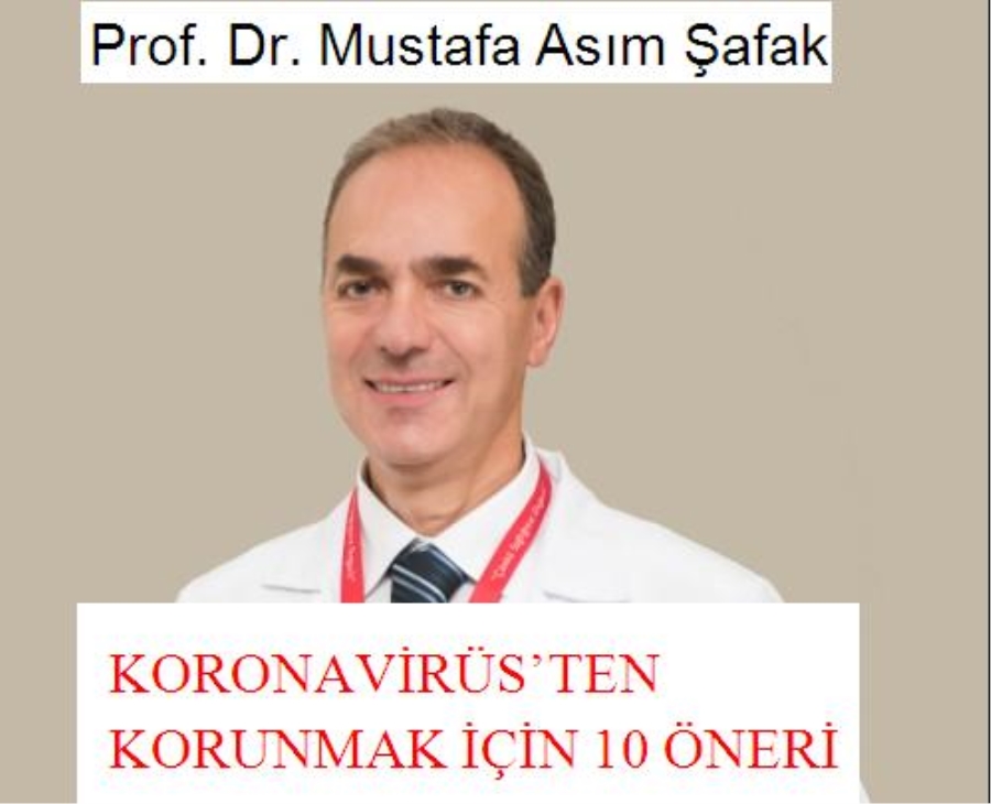 Prof. Dr. Mustafa Asım Şafak, “korona virüs” hakkında uyarılarda bulundu