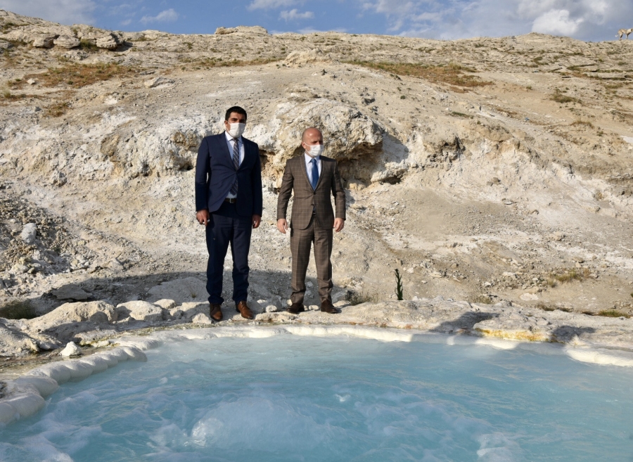 Ağrı Valisi Varol Diyadin kaplıcaları ve jeotermal su kaynaklarını inceledi
