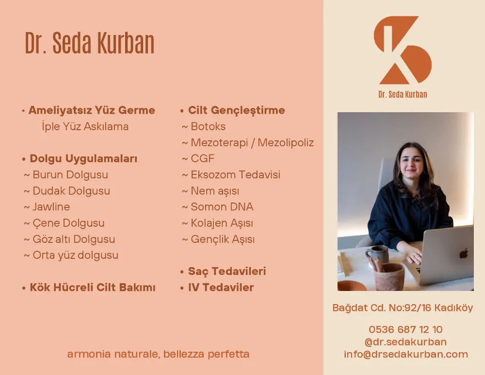 DR. SEDA KURBAN Cilt Bakım merkezi uzman kadrosu ile İstanbul