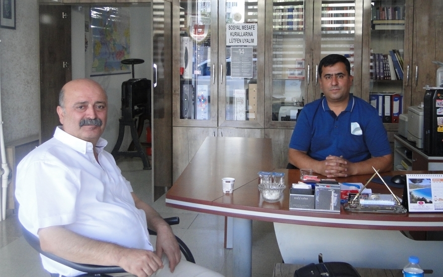 HEMŞEHRİMİZ ÇETO ÇAMLIBEL’İN GAZETEMİZİ ZİYARETİ