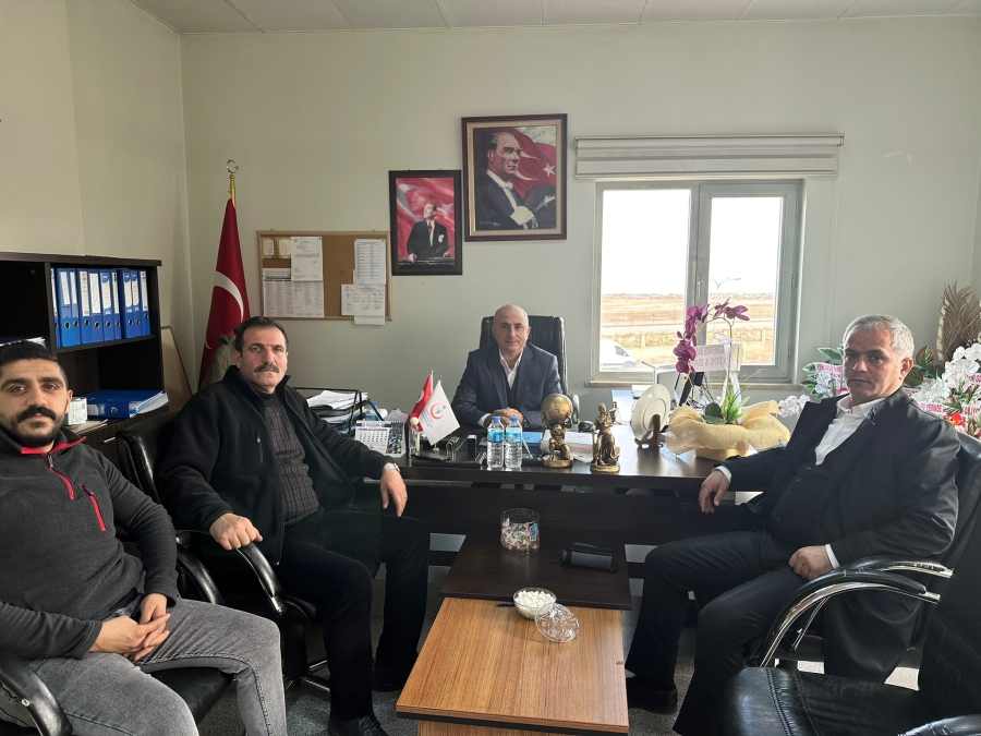 Doç.Dr.Yaşar Eryılmaz Doğubayazıt Devlet Hastanesi Müdürü Bülent Özcan’a hayırlı olsun ziyareti
