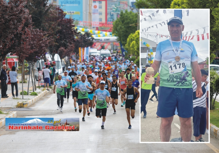 1. VAN DENİZİ YARI MARATONU KOŞUSU’NDA AHMET ÖRS 2. OLDU