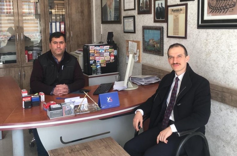 DOĞUBAYAZIT VERGİ DAİRESİ MÜDÜRÜ SERHAT ERDEN’İN GAZETEMİZİ ZİYARETİ