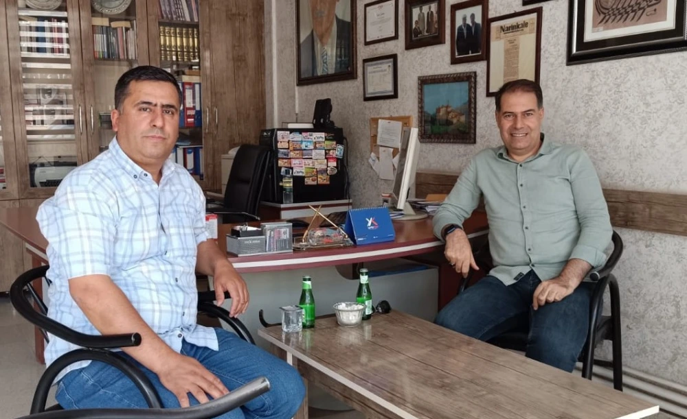 EĞİTİMCİ SERVET ŞAHİN GAZETEMİZİ ZİYARET ETTİ