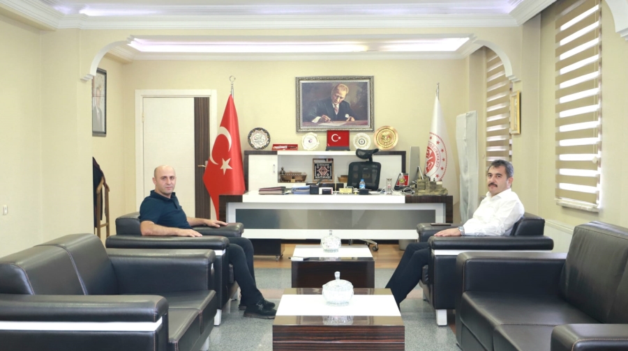 Doğubayazıt Cumhuriyet Başsavcısı Bahri Yalçınöz Kaymakam Ekinci’ye veda ziyaretinde bulundu