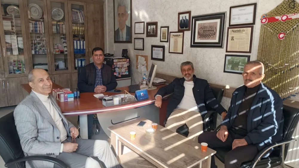DEĞERLİ HEMŞEHRİLERİMİZ İRFAN ÇELİK, ABDULLAH SEMETAY VE SEYYAT BİRLİK GAZETEMİZİ ZİYARET ETTİ