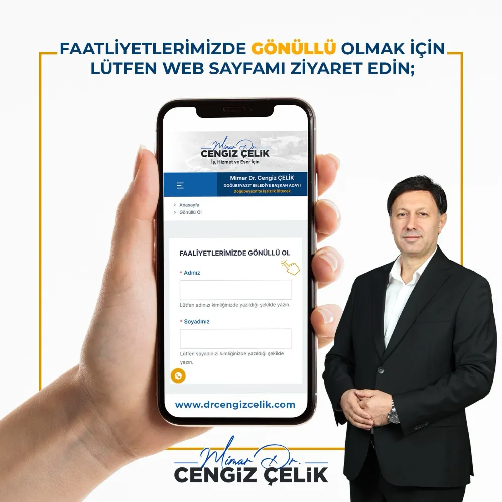 Ak Parti Belediye Başkan Adayı Cengiz ÇELİK, 