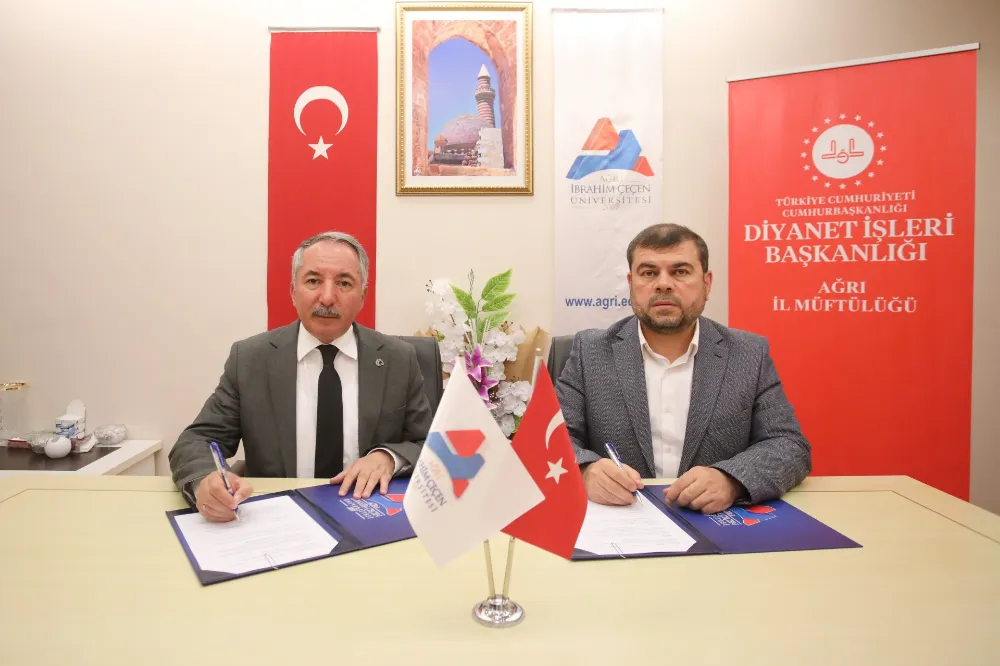 AİÇÜ ile Ağrı İl Müftülüğü Arasında İş Birliği Protokolü İmzalandı