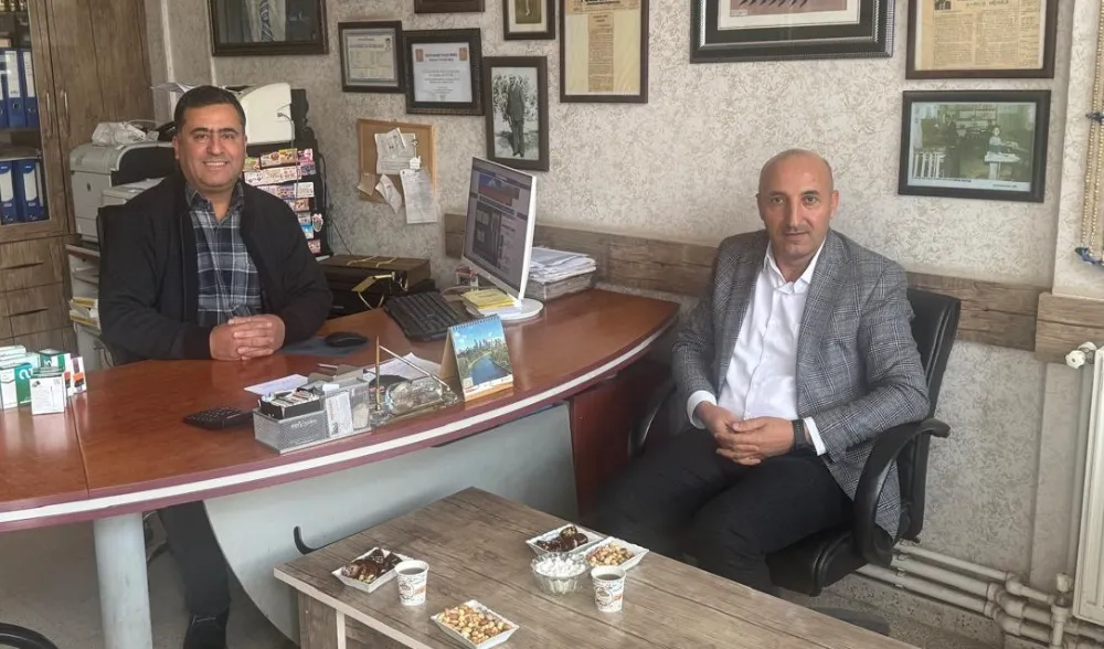DOĞUBAYAZIT KIZILAY ŞUBE BAŞKANI ŞAHİN’İN GAZETE ZİYARETLERİ