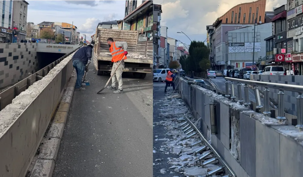 Ağrı Merkez Battı-Çıktı Geçidinde Bakım ve Onarım Çalışmaları Başladı