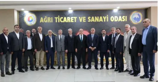 Doğubayazıt Ticaret ve Sanayi Odası Ağrı Valiliği İstişare Toplantısına Katıldı