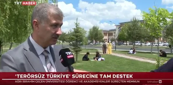 Ağrı İbrahim Çeçen Üniversitesinden TerörsüzTürkiye Sürecine Tam  Destek