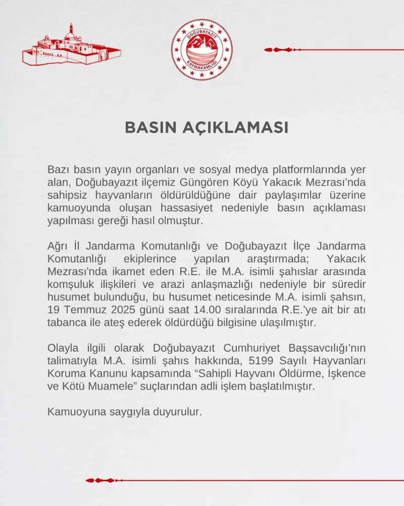 DOĞUBAYAZIT KAYMAKAMLIĞI