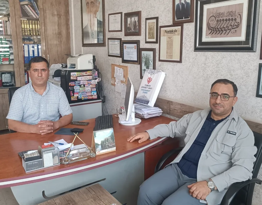DOĞUBAYAZIT MÜFTÜSÜ İSA DEMİRKAYNAK’TAN GAZETEMİZE ZİYARET