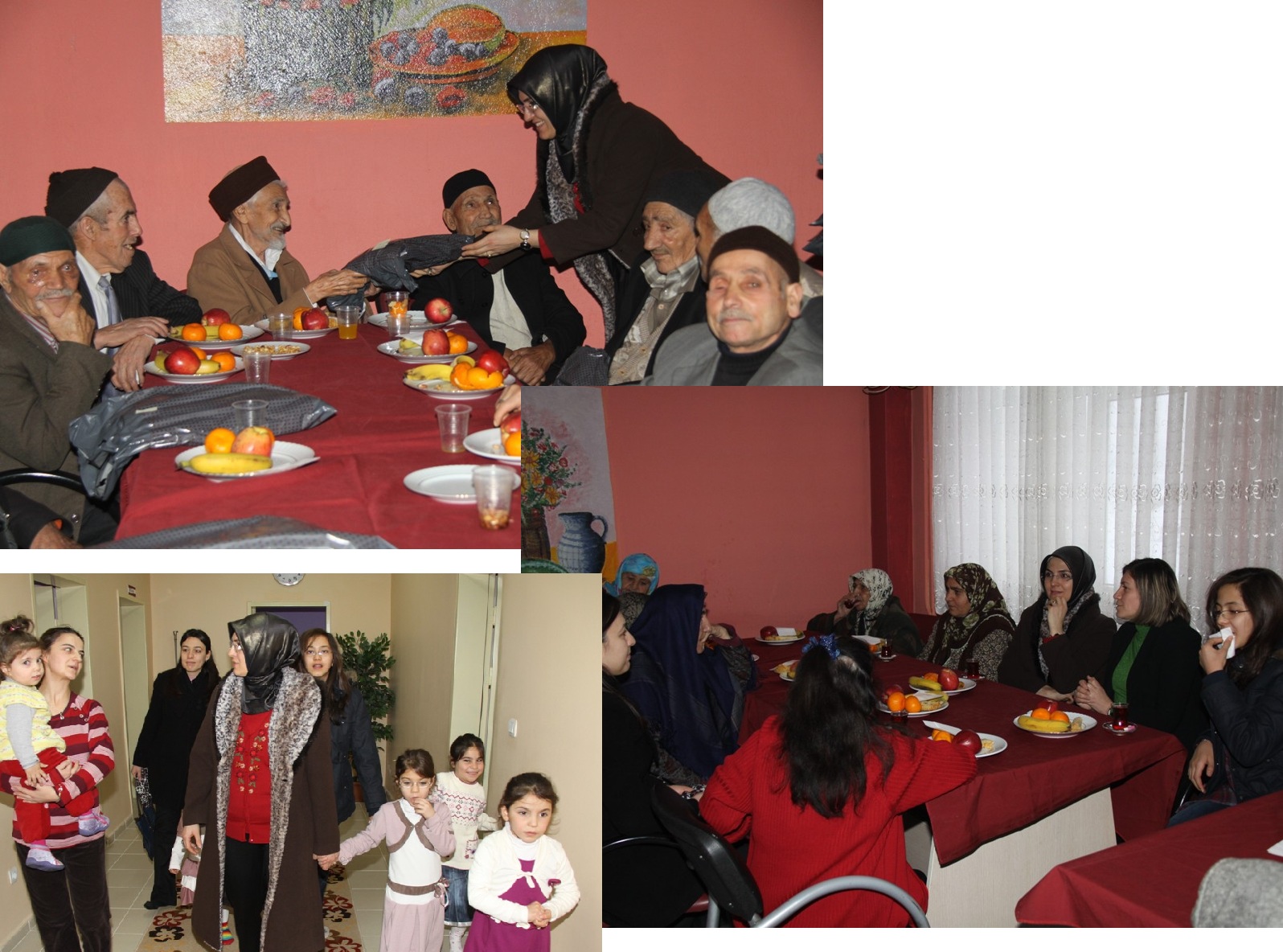 Ağrı Valisi Yerlikaya`nın eşi Hatice Nur Yerlikaya Huzur Evi ziyaret etti 