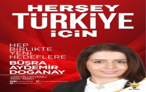 BÜŞRA AYDEMİR DOĞANAY Ak Parti Ağrı Milletvekili Aday Adayı oldu