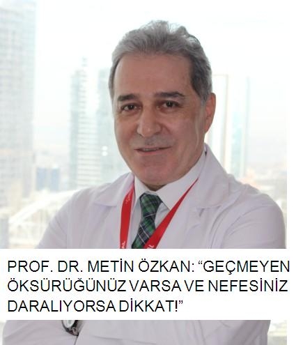 Prof. Dr. Metin Özkan: ?Geçmeyen öksürüğünüz varsa ve nefesiniz daralıyorsa dikkat!?